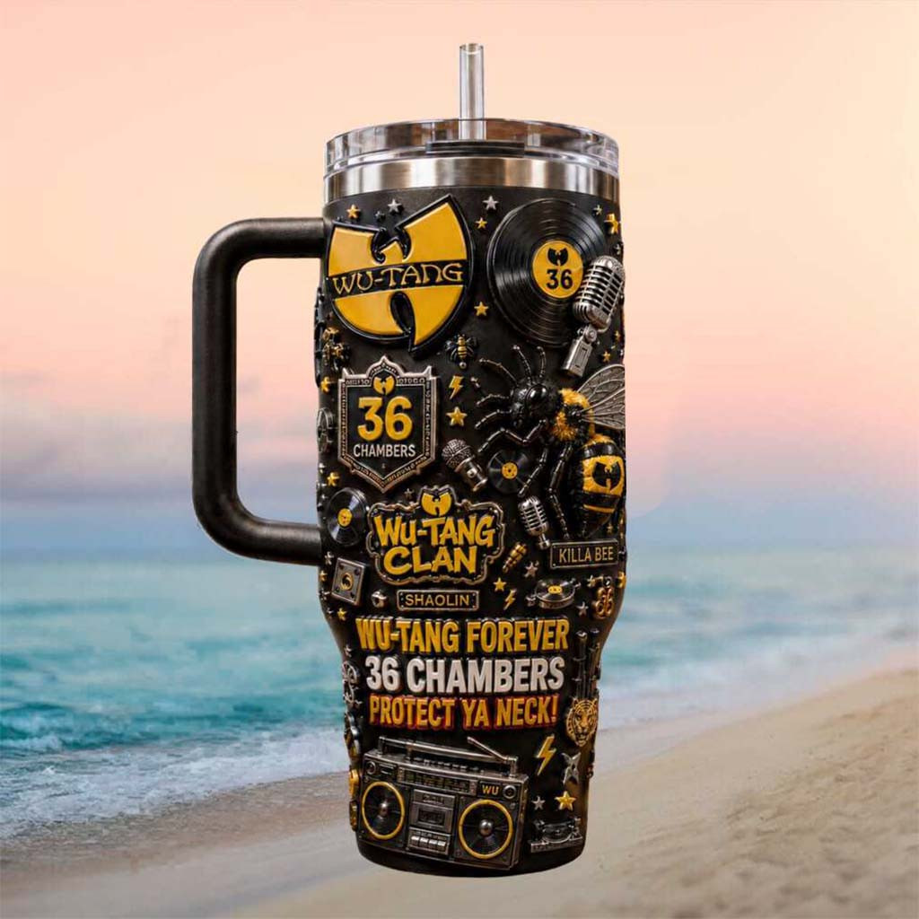 Wu Tang Clan 36 Chambers Protect Ya Neck Hip Hop Music Tumbler Wu Tang Clan Merch Him Gifts - Kdjoy