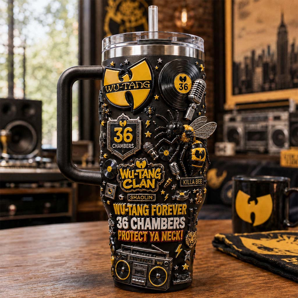 Wu Tang Clan Merch Wu Tang Forever 36 Chambers Protect Ya Neck Tumbler Gifts For Brother - Kdjoy