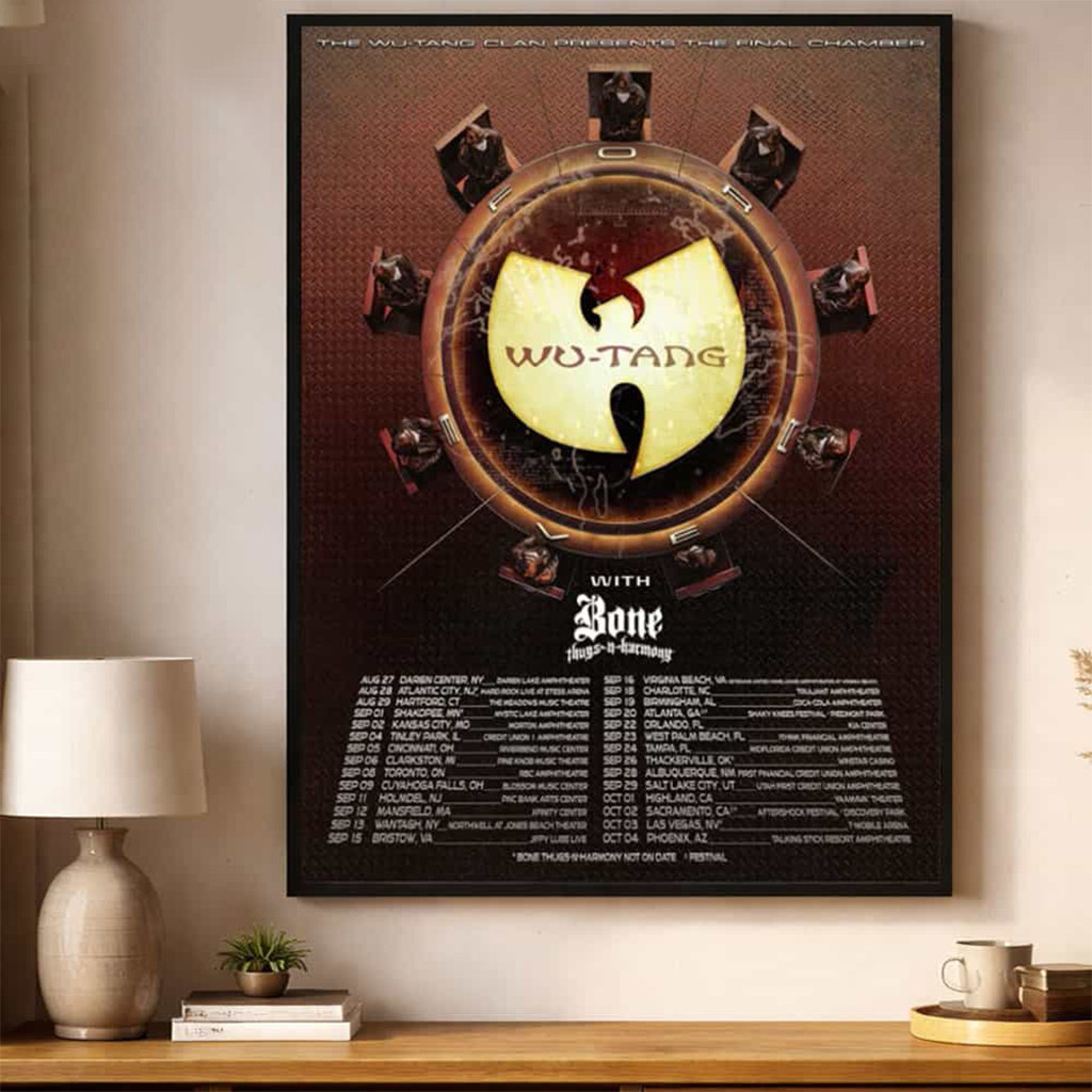 Wu Tang Clan The Wu Tang Forever The Final Chamber Tour 2026 Poster Wu Tang Clan Merch Decor - Kdjoy