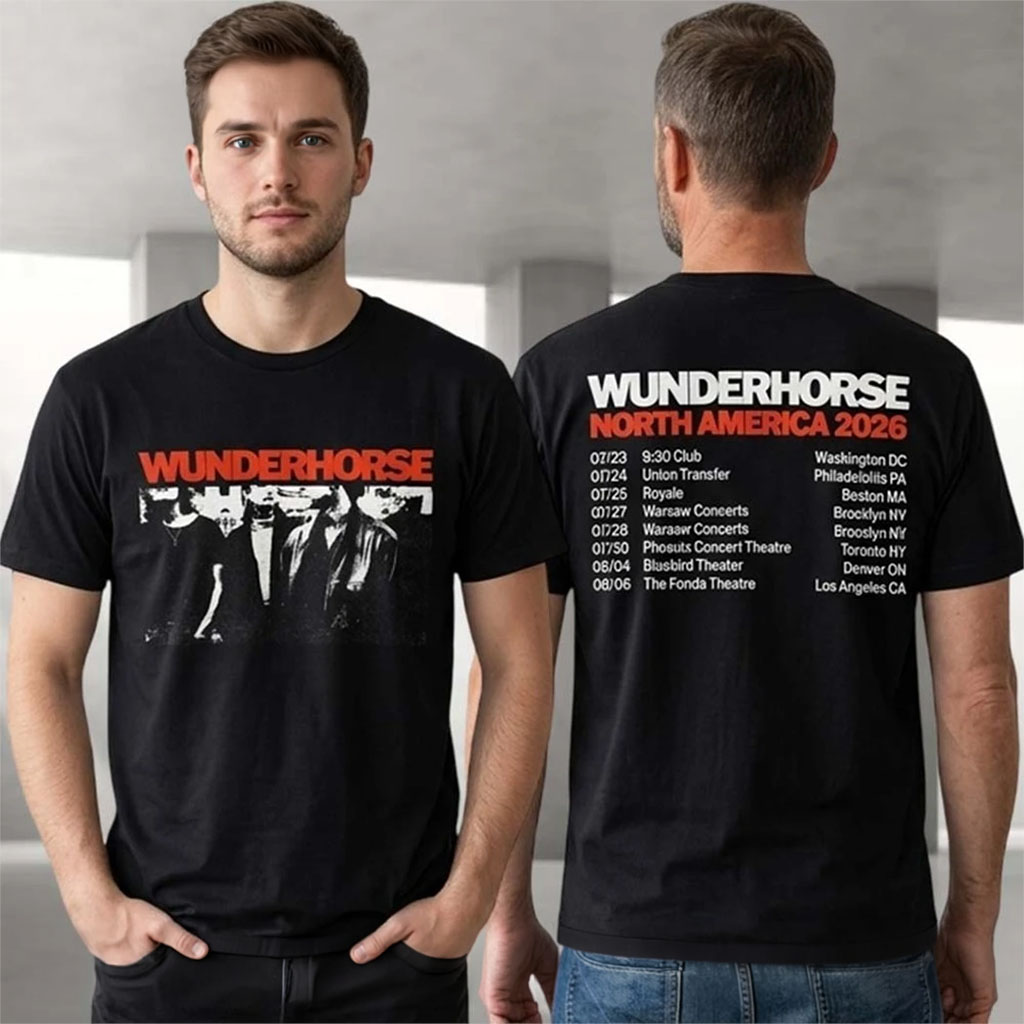 Wunderhorse North America 2026 Tour Dates T-Shirt Wunderhorse Merch Gift For Rock Fans - Kdjoy