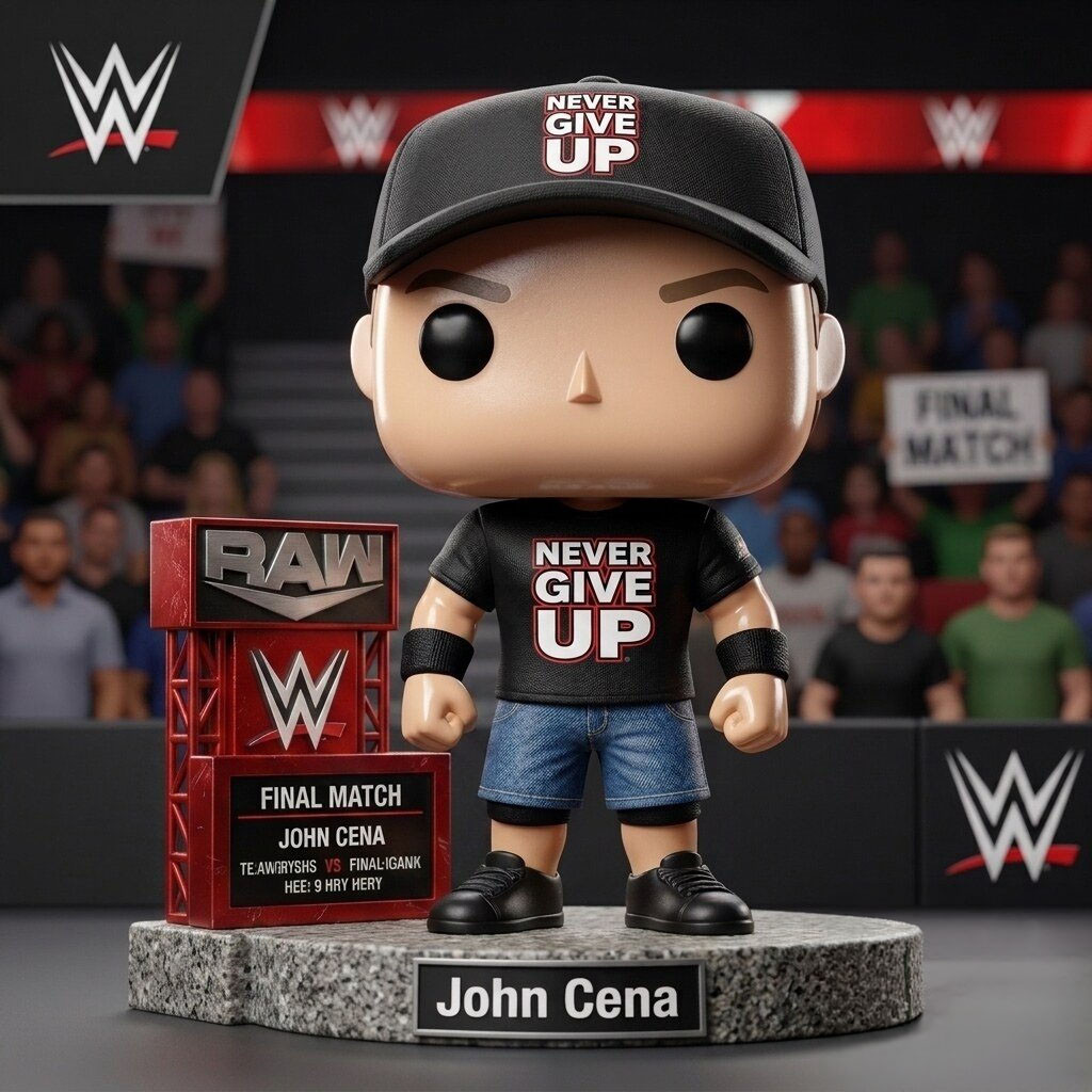 WWE John Cena Final Match Championship Belt Farewell 2026 Funko Pop Never Give Up WWE Merch - Kdjoy WWE John Cena Final Match Championship Belt Farewell 2026 Funko Pop Never Give Up WWE Merch - Kdjoy