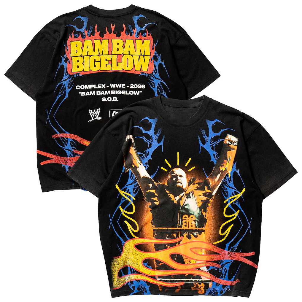 WWE Merch 2026 Complex X WWE Black Bam Bam Bigelow T-Shirt Best Gift For Husband - Kdjoy WWE Merch 2026 Complex X WWE Black Bam Bam Bigelow T-Shirt Best Gift For Husband - Kdjoy