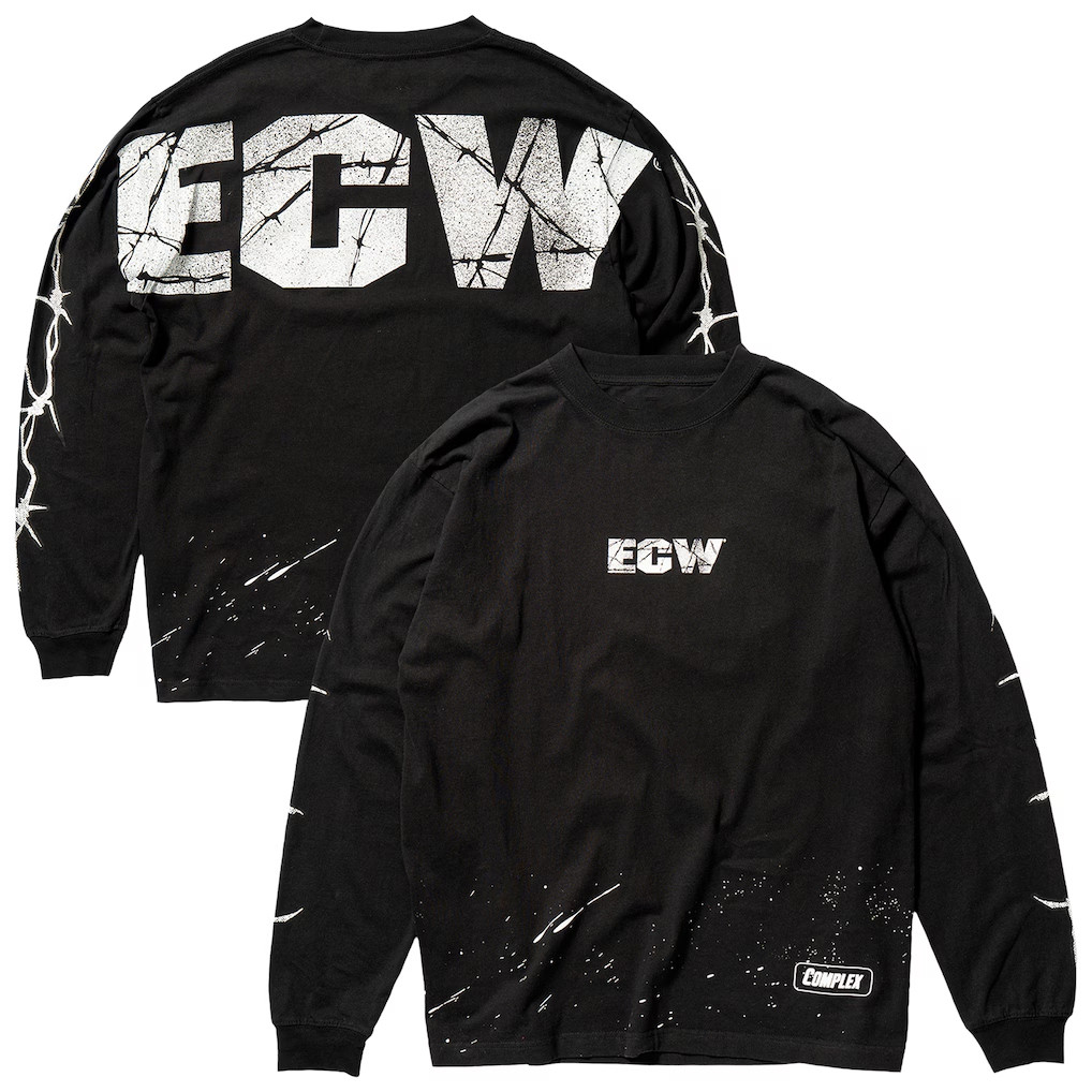 WWE Merch 2026 Complex X WWE Black ECW Hardcore Long Sleeve T-Shirt Gift For Wrestling Fans - Kdjoy WWE Merch 2026 Complex X WWE Black ECW Hardcore Long Sleeve T-Shirt Gift For Wrestling Fans - Kdjoy