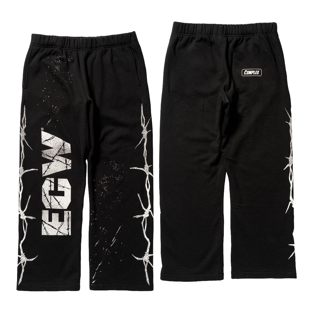 WWE Merch 2026 Complex X WWE Black ECW Hardcore Sweatpants Cool Gift For Wrestling Fans - Kdjoy