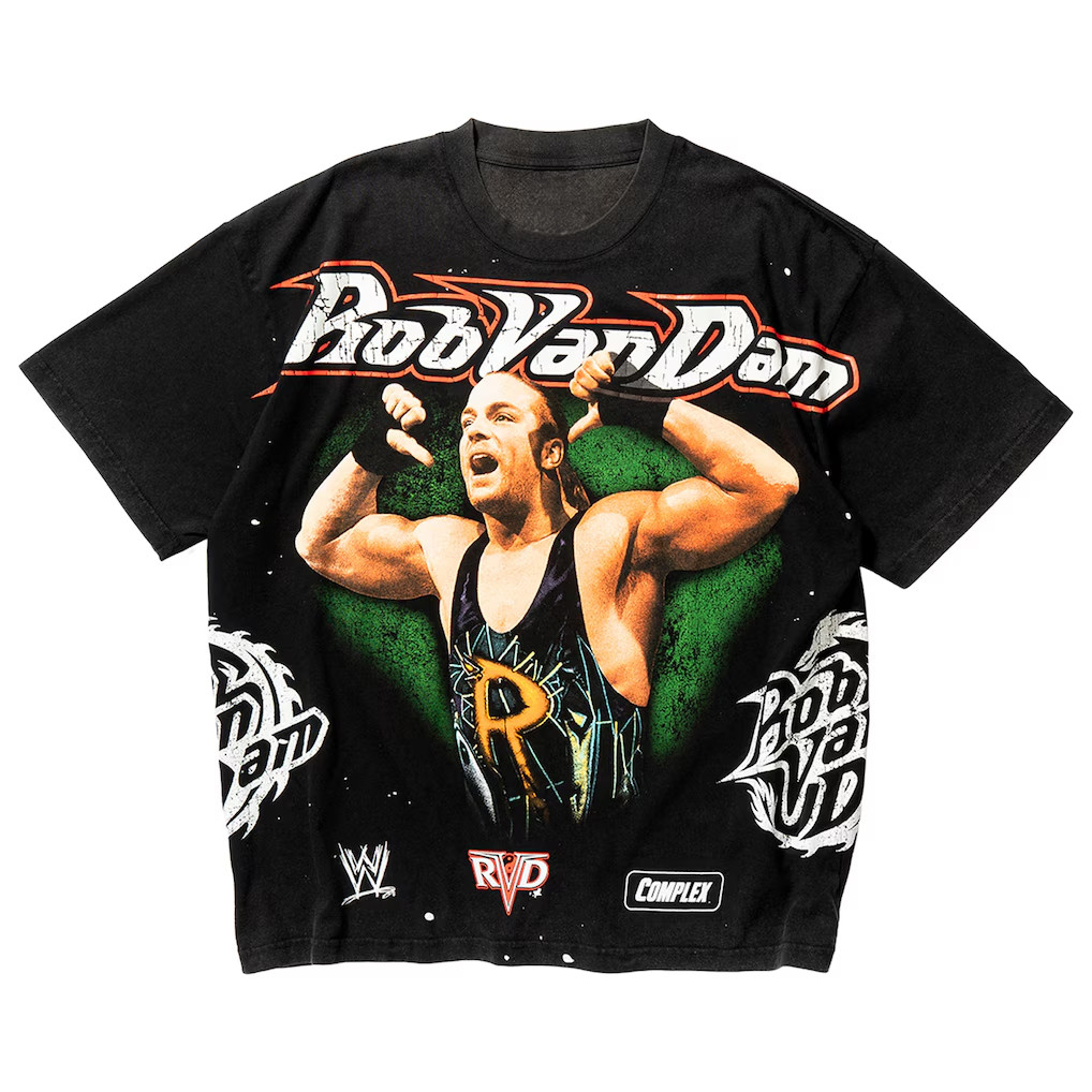 WWE Merch 2026 Complex X WWE Black Rob Van Dam T-Shirt Gift Ideas For Wrestlers - Kdjoy
