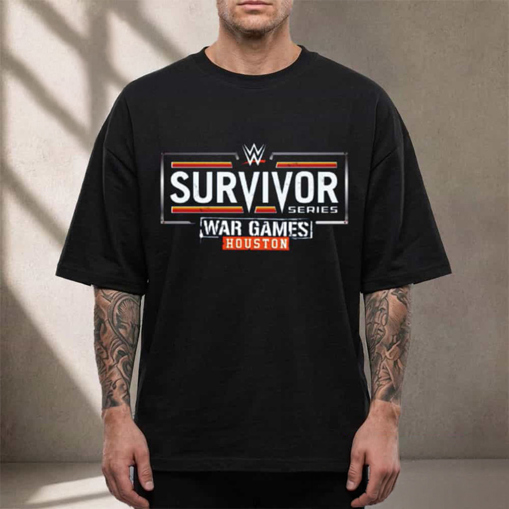 WWE Survivor Series War Games Houston Logo 2026 T-Shirt Gifts For Wrestling Fans WWE Survivor Series War Games Houston Logo 2026 T-Shirt Gifts For Wrestling Fans