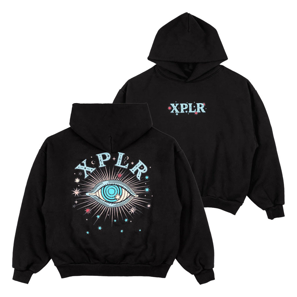 XPLR Merch 2026 All Seeing Eye Hoodie Black Sam And Colby Merch Gift For Sisters - Kdjoy