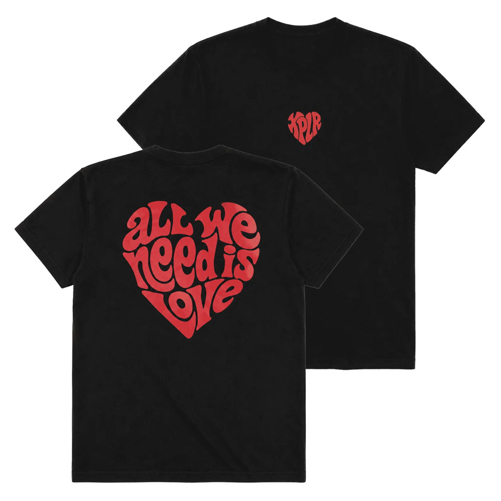 XPLR Merch 2026 All We Need Is Love T-Shirt Black Sam And Colby Merch Present For Wife - Kdjoy