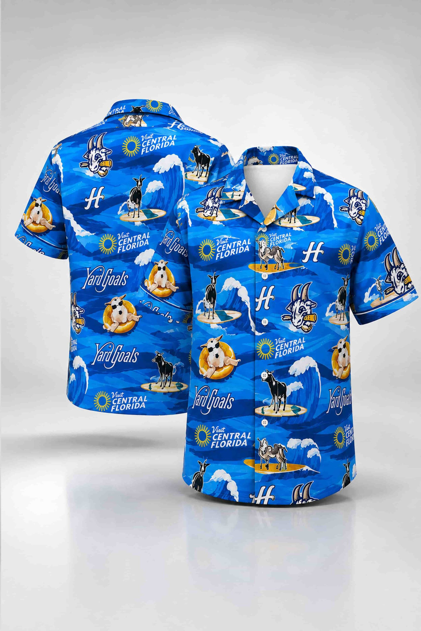 Yard Goats Floridian Hawaiian Shirt 2026 Hartford Yard Goats Merch Best Gifts For Baseball Fans - Kdjoy