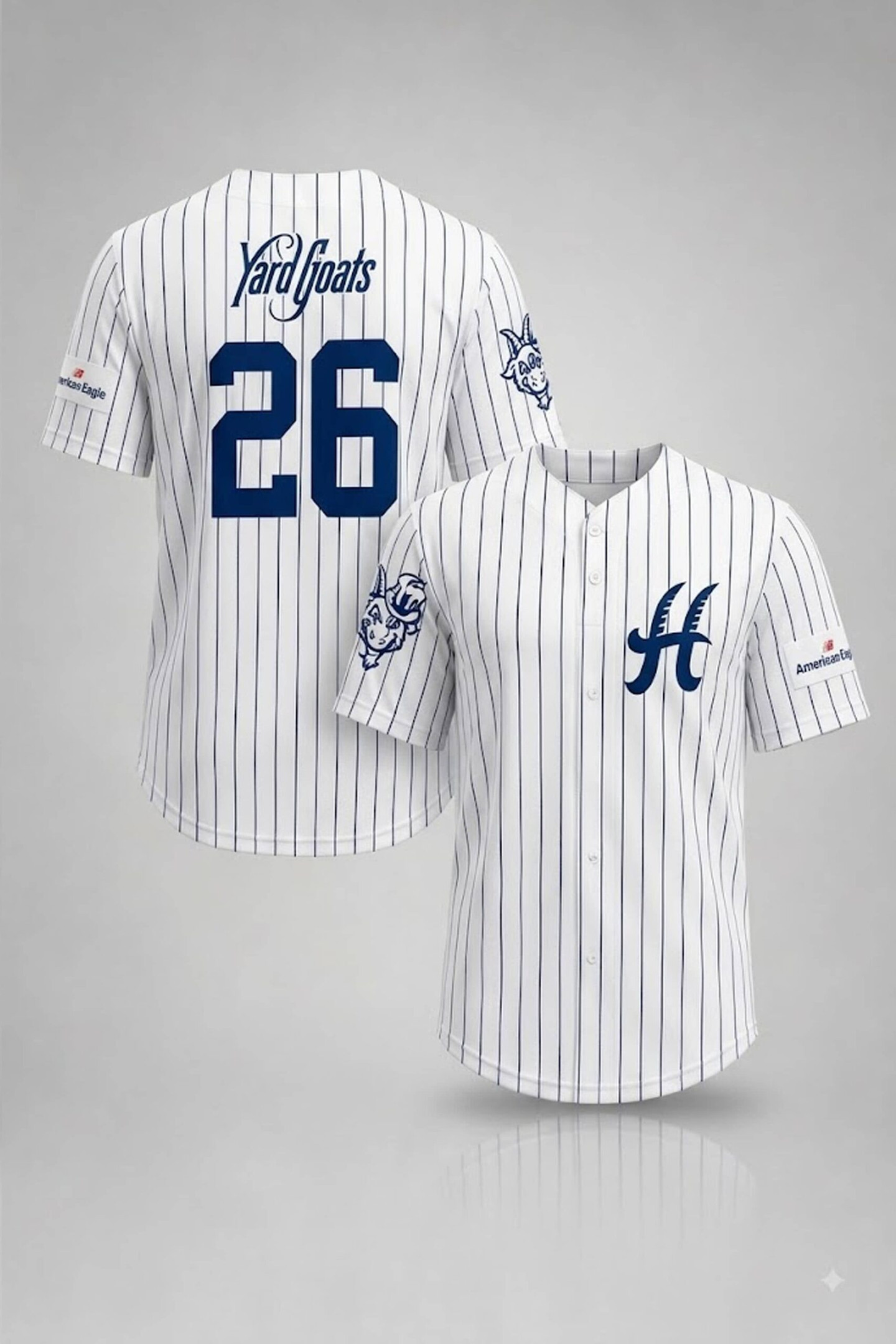 Yard Goats Kids Pinstripe Jersey 2026 Hartford Yard Goats Merch Baseball Enthusiast Gifts - Kdjoy Yard Goats Kids Pinstripe Jersey 2026 Hartford Yard Goats Merch Baseball Enthusiast Gifts - Kdjoy
