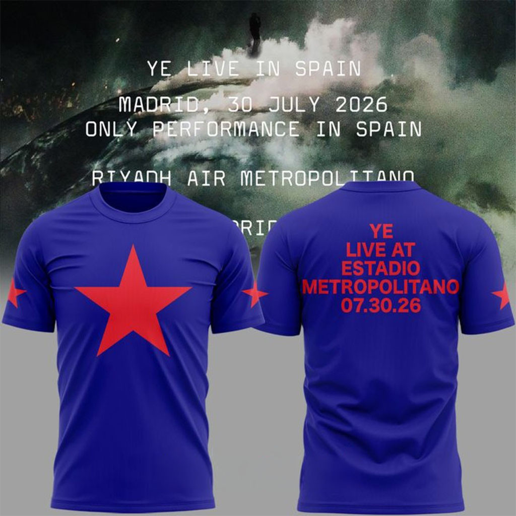 Ye Live Concert Tour Spain Madrid 2026 Shirt Kanye West Merch Gift For Rap Fans - Kdjoy