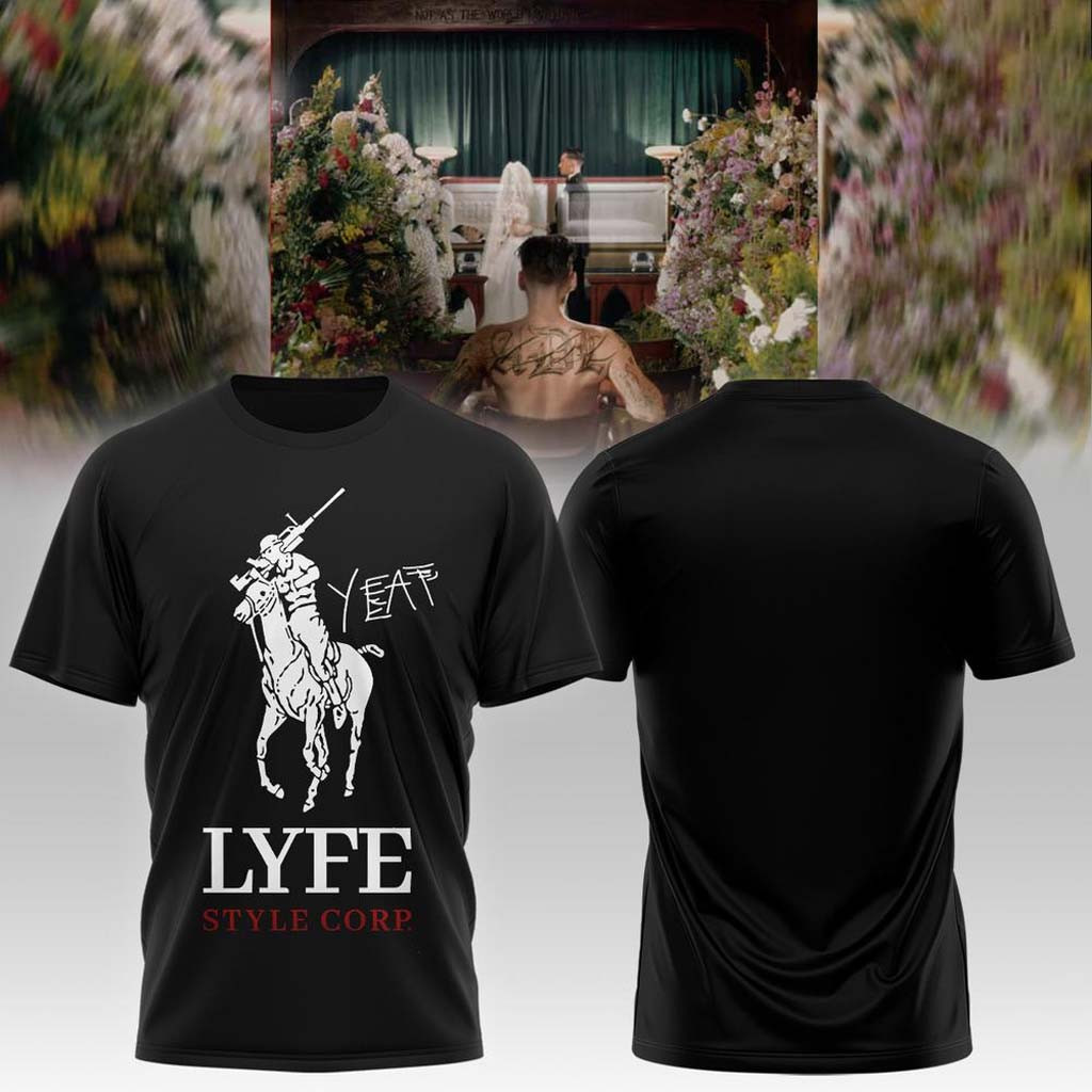 Yeat ADL Live Lyfe Tour 2026 Signed T-Shirt Lyfe Style Corp Shirt Yeat Merch Gift For Dudes - Kdjoy