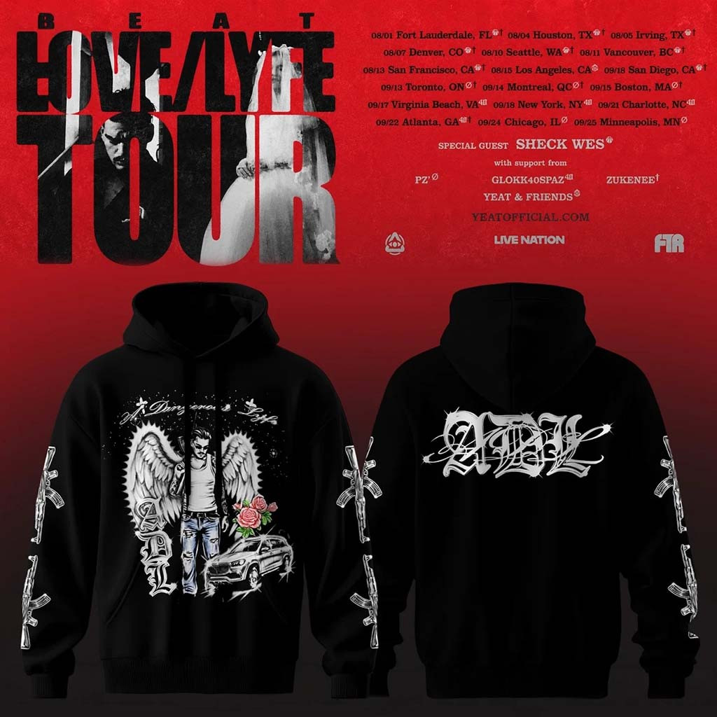 Yeat Lovelyfe Tour Hoodie ADL Hoodie Yeat Merch Present For Hip Hop Fans - Kdjoy