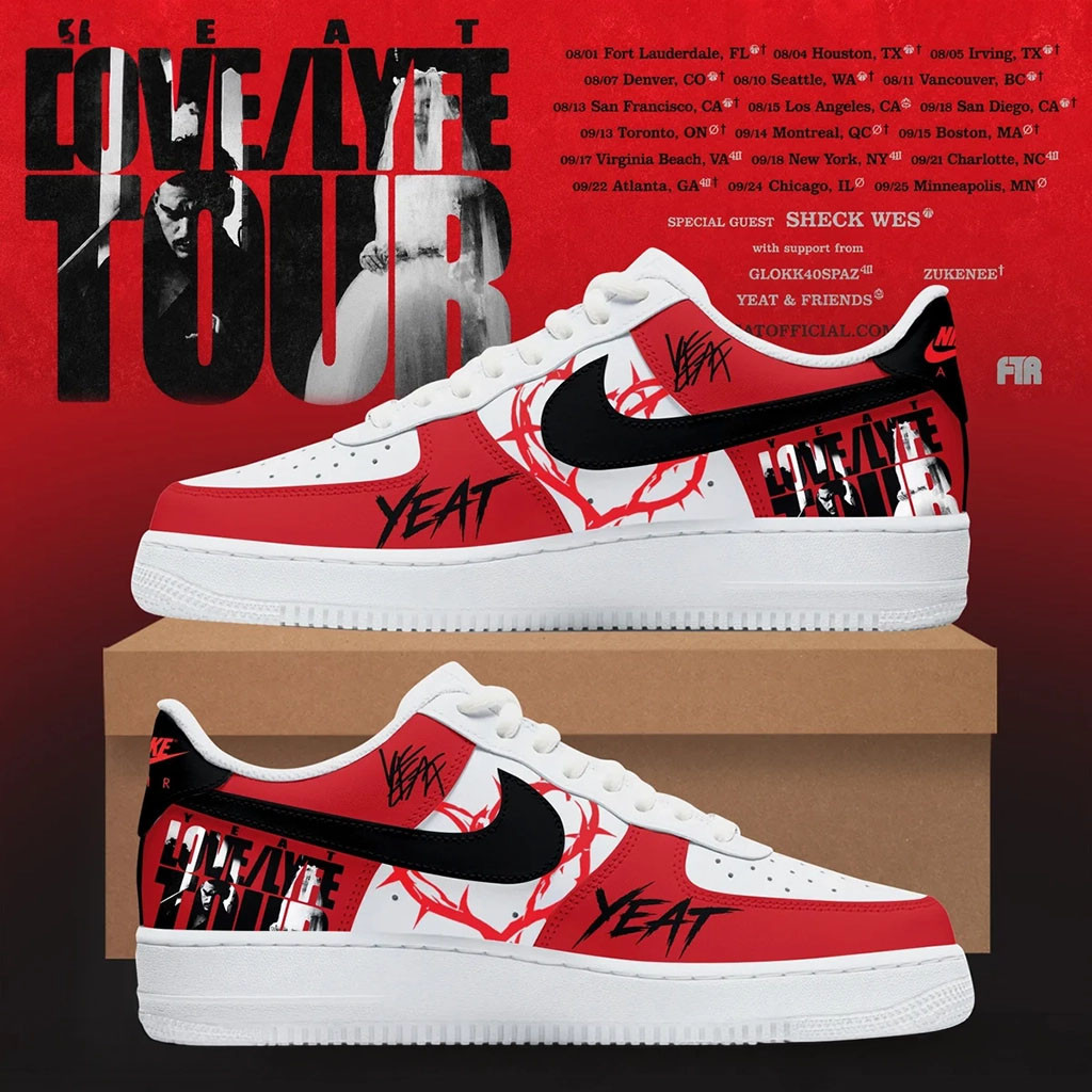 YEAT Lovelyfe Tour Sneakers Yeat Merch Gifts For Music Fans - Kdjoy