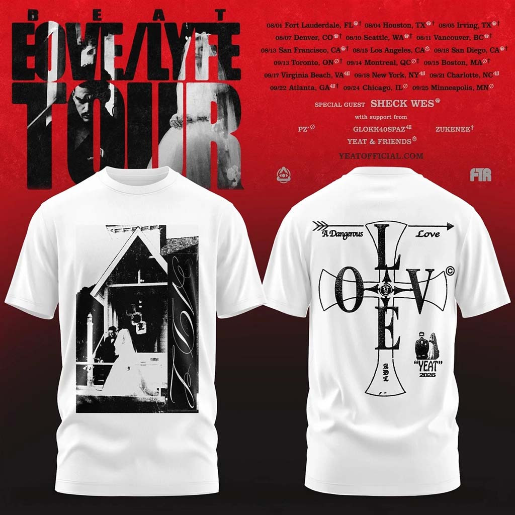 Yeat Lovelyfe Tour T-Shirt A Dangerous Love Shirt Yeat Merch Hip Hop Lover Gifts - Kdjoy Yeat Lovelyfe Tour T-Shirt A Dangerous Love Shirt Yeat Merch Hip Hop Lover Gifts - Kdjoy