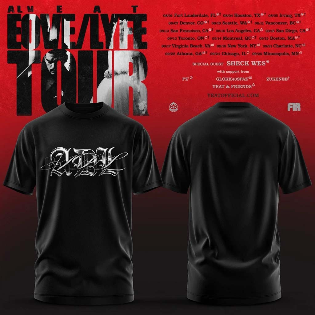 Yeat Lovelyfe Tour T-Shirt ADL Shirt Black Yeat Merch 2026 Gifts For Rap Lovers - Kdjoy Yeat Lovelyfe Tour T-Shirt ADL Shirt Black Yeat Merch 2026 Gifts For Rap Lovers - Kdjoy