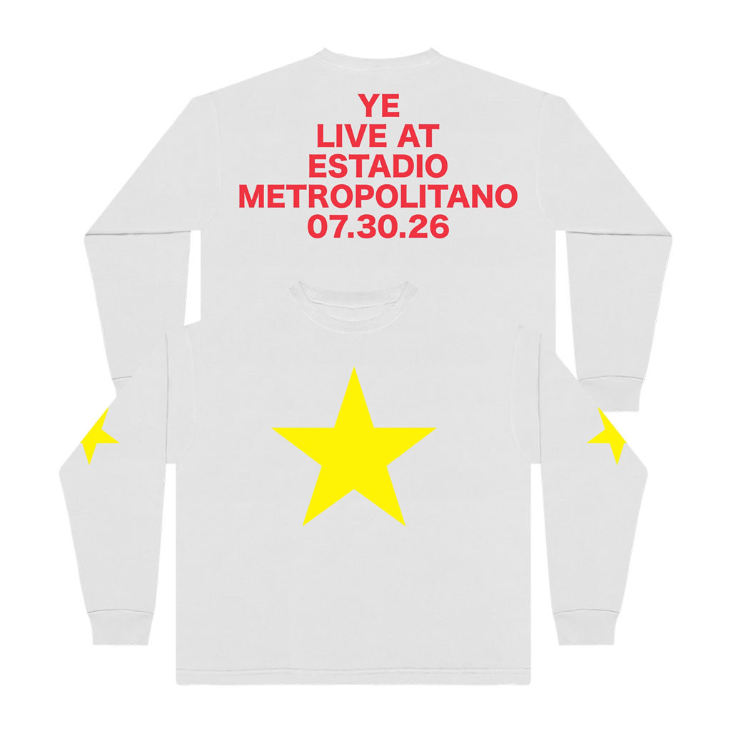 Yeezy Merch 2026 YE Live At Estadio Metropolitano Long Sleeve Shirt Kanye West Merch Best Gifts - Kdjoy