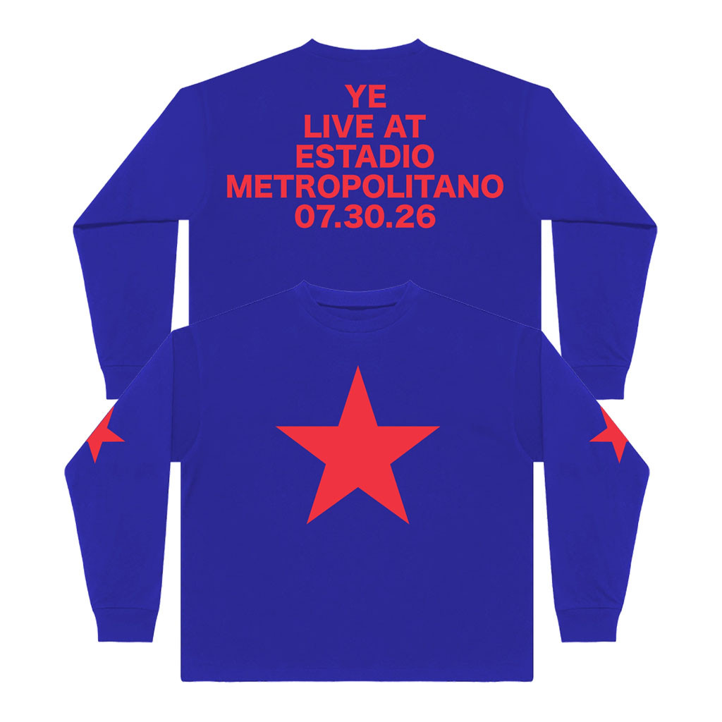 Yeezy Merch 2026 YE Live At Estadio Metropolitano Long Sleeve Shirt Kanye West Merch Fan Gifts - Kdjoy