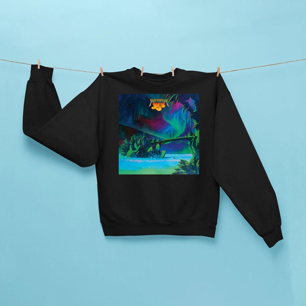 Yes Aurora Sweatshirt 2026 Yes Merch Gifts For Music Lovers - Kdjoy Yes Aurora Sweatshirt 2026 Yes Merch Gifts For Music Lovers - Kdjoy
