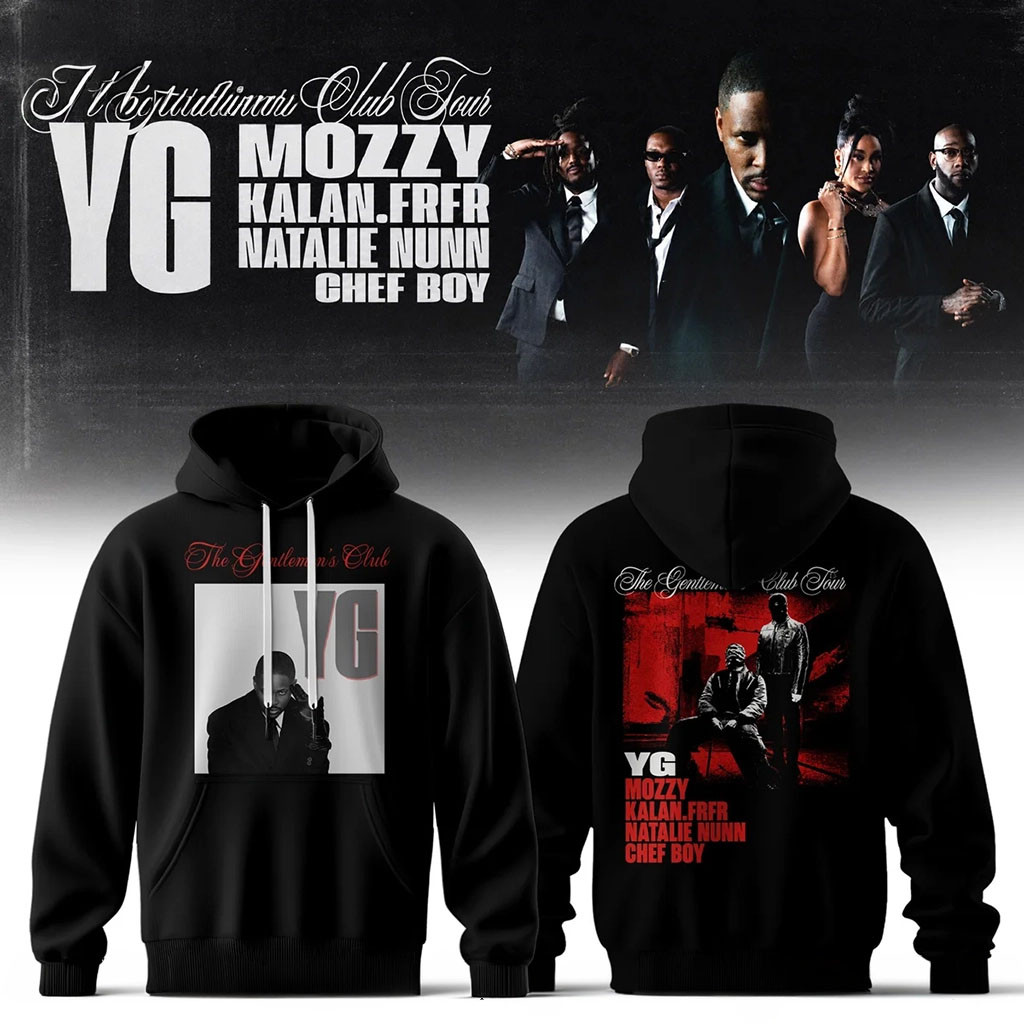 YG The Gentlemen's Club Tour Hoodie YG Merch Best Birthday Gift For Son - Kdjoy