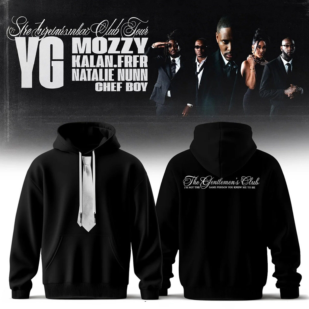 YG The Gentlemen's Club Tour Hoodie YG Merch Good Gifts For Boyfriend - Kdjoy YG The Gentlemen's Club Tour Hoodie YG Merch Good Gifts For Boyfriend - Kdjoy
