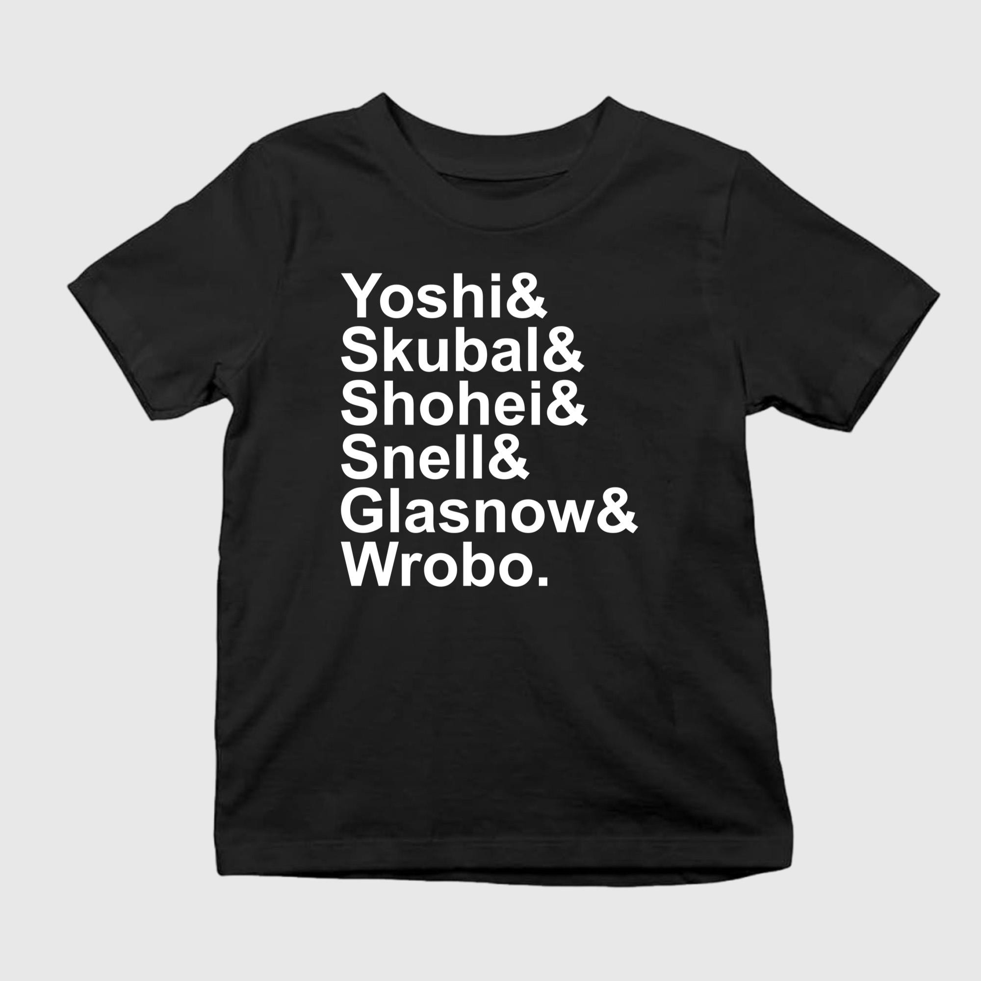 Yoshi Skubal Shohei Snell Glasnow Wrobo Shirt Black Best Gift For Baseball Fans - Kdjoy