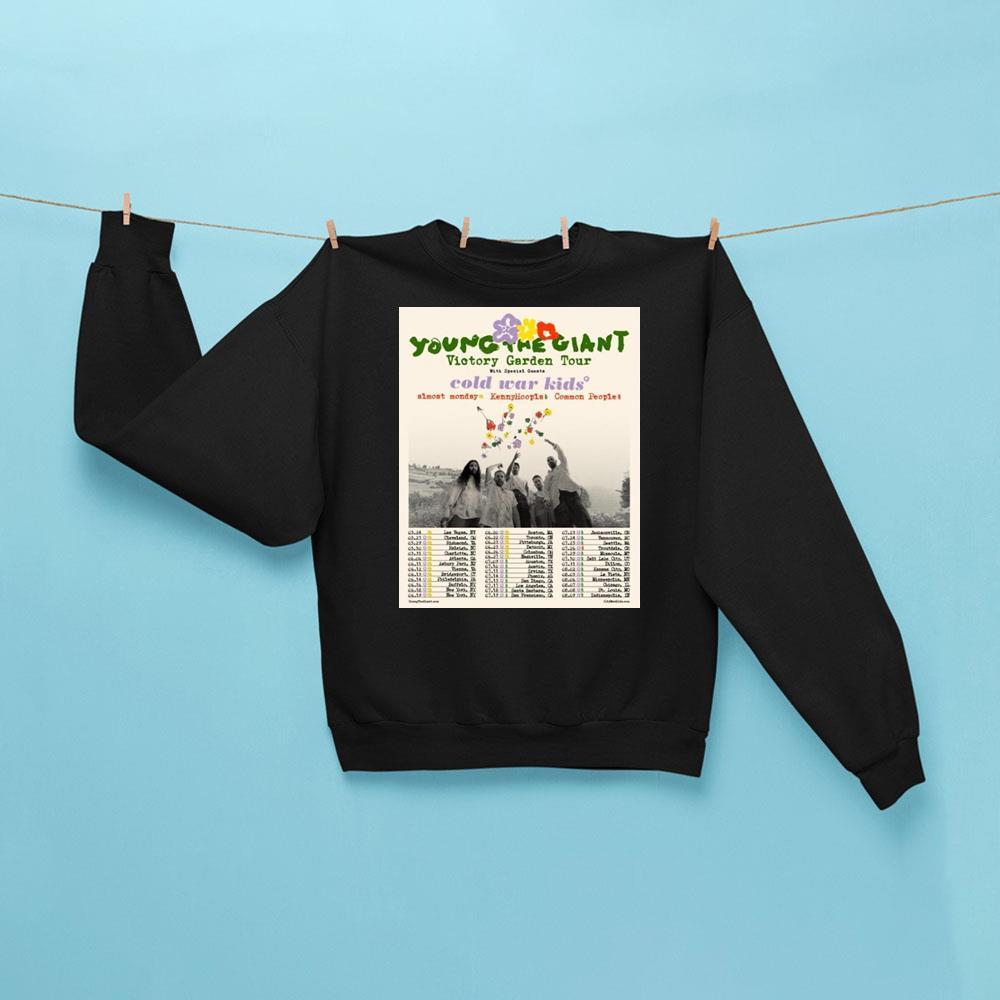 Young The Giant Victory Garden Tour 2026 Sweatshirt Black Young The Giant Merch Fan Gifts - Kdjoy Young The Giant Victory Garden Tour 2026 Sweatshirt Black Young The Giant Merch Fan Gifts - Kdjoy