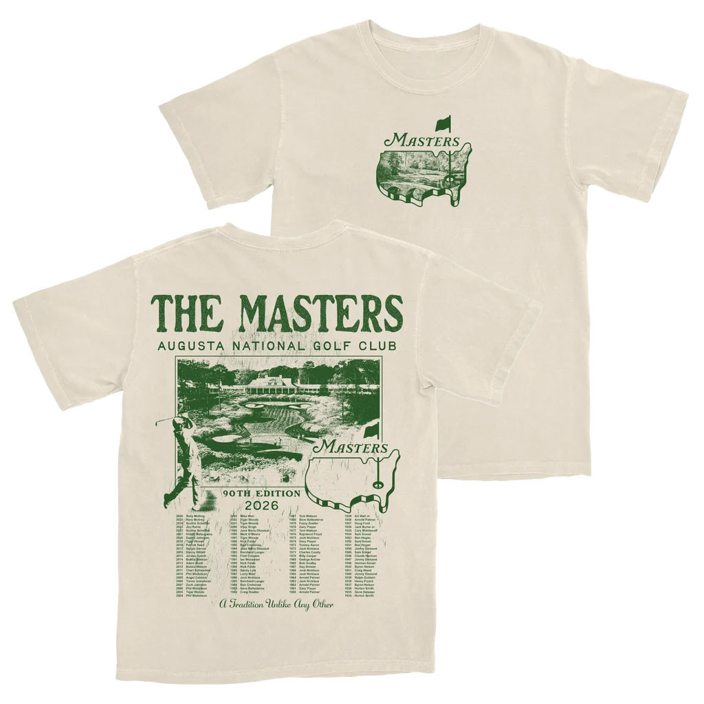 Younger You Merch 2026 The Masters 90th Edition T-Shirt Masters Tournament Merch Golfer Gifts