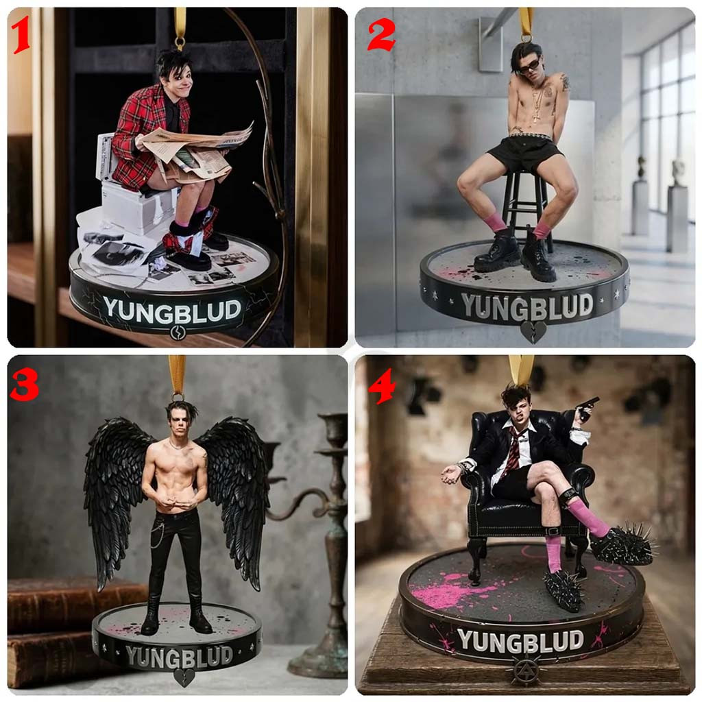 Yungblud 2026 Christmas Ornament Xmas Tree Hanging Decor Yungblud Merch Gift For Fans