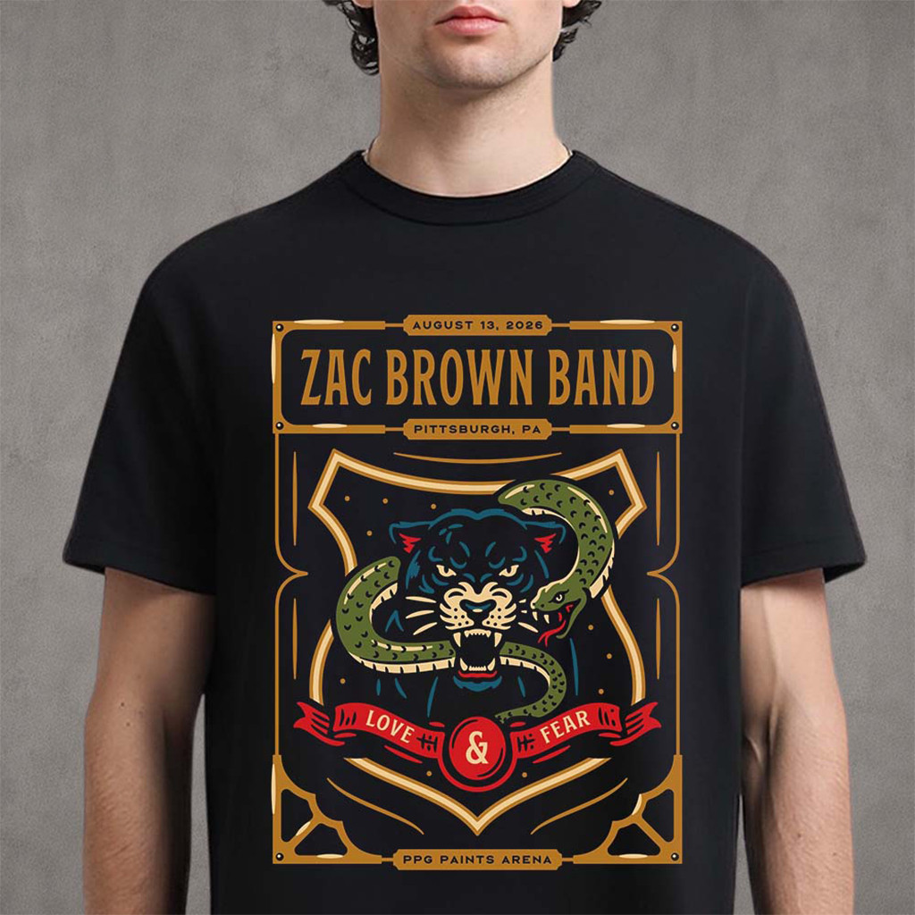 Zac Brown Band Pittsburgh PA 2026 Event T-Shirt Zac Brown Merch Gifts For Brother - Kdjoy