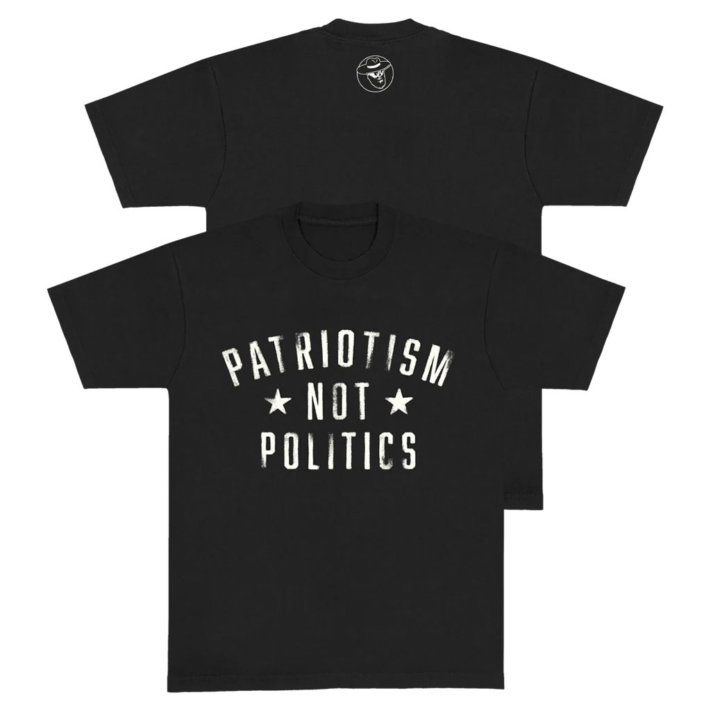 Zac Brown Merch 2026 Patriotism Not Politics T-Shirt Black Gift Ideas For Country Fans - Kdjoy