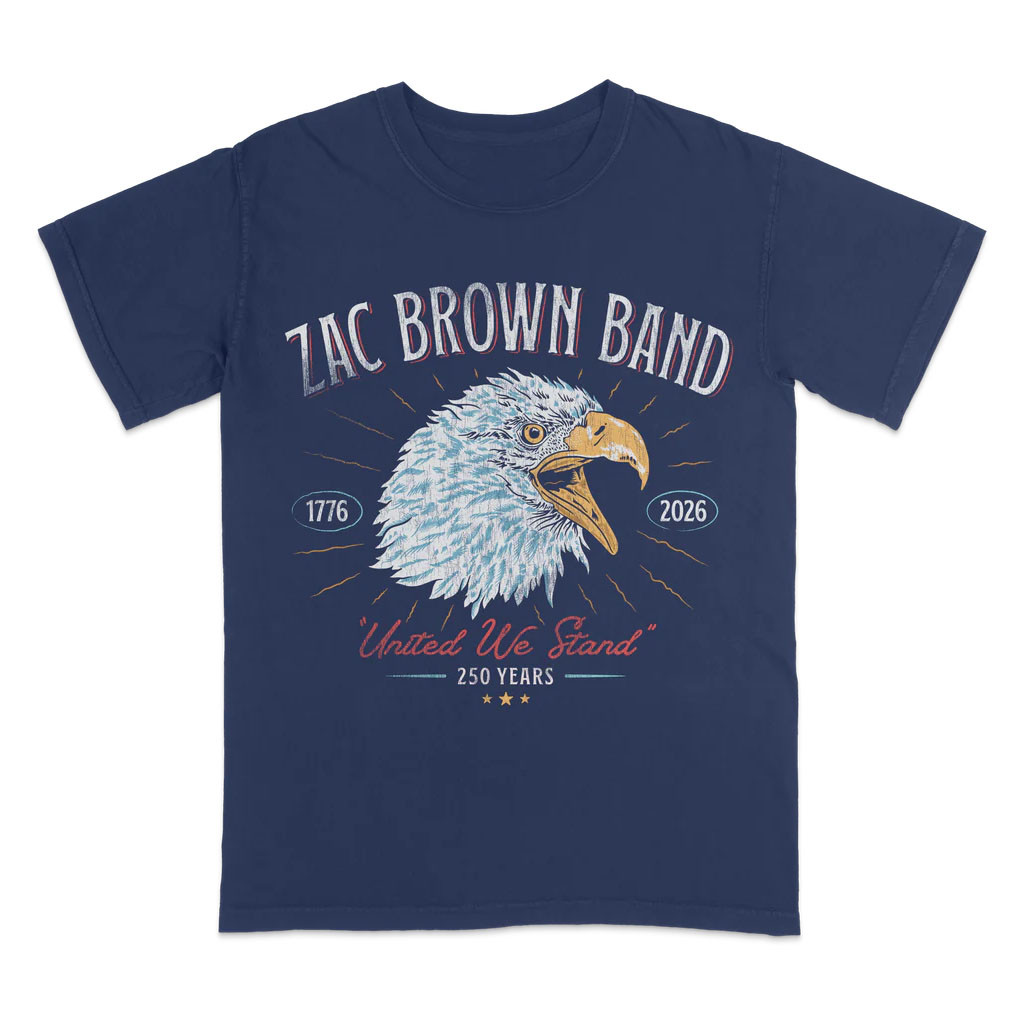 Zac Brown Merch 250 Years United We Stand Shirt 4th of July T-Shirt 2026 Patriotic Gifts - Kdjoy