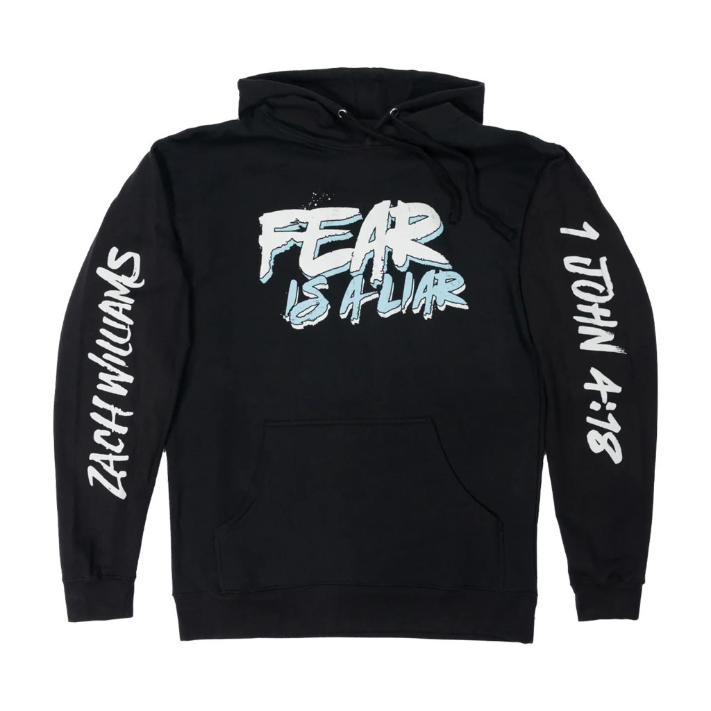 Zach Williams Merch 2026 Fear Is A Liar Black Hoodie Presents For Music Lovers - Kdjoy