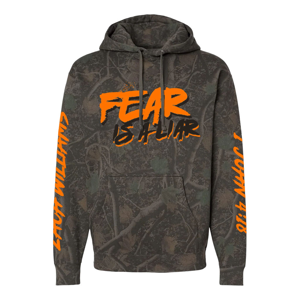 Zach Williams Merch 2026 Fear Is A Liar Camo Hoodie Music Gift Ideas For Guys - Kdjoy