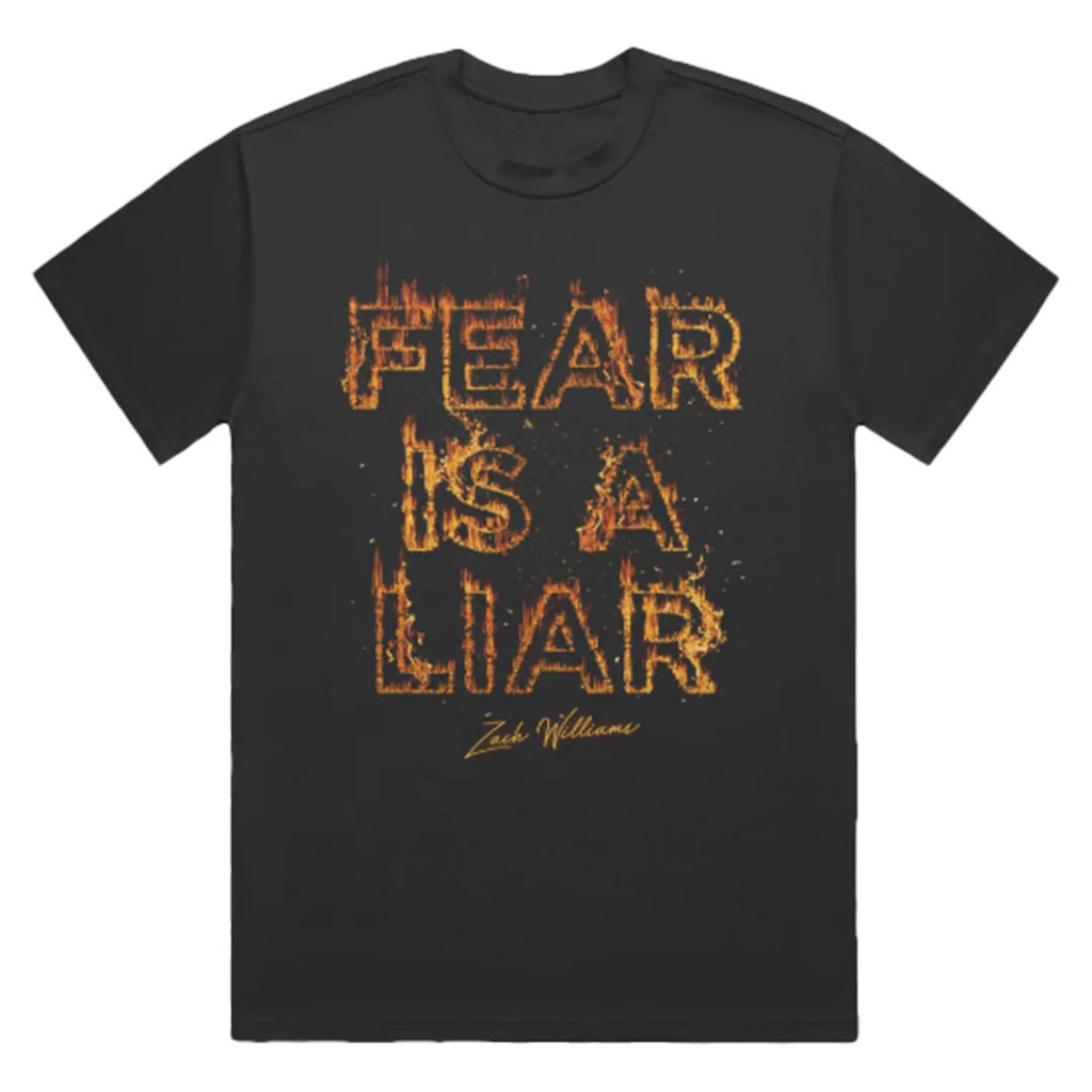 Zach Williams Merch 2026 Fear Is A Liar Flames T-Shirt Zach Williams Shirt Christian Gifts - Kdjoy