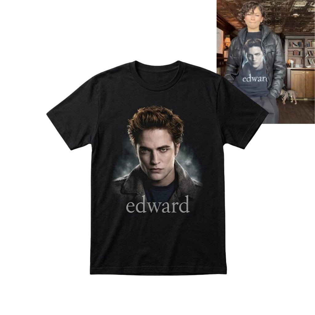 Zendaya X The Drama Twilight Edward T-Shirt 2026 Unique Gifts For Besties - Kdjoy