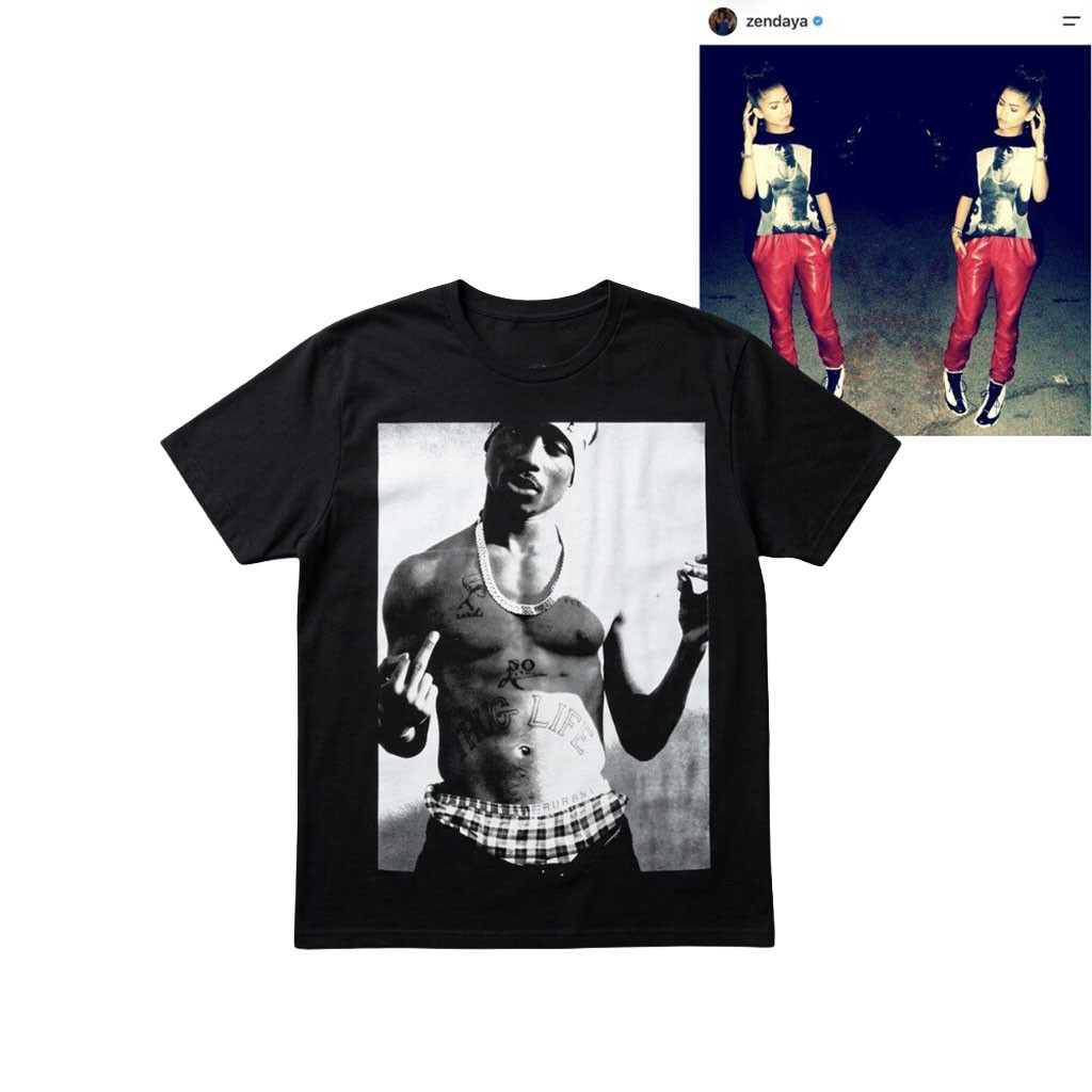 Zendaya X Tupac Shakur Philcos T-Shirt 2026 Zendaya Merch Gift Ideas For Friends - Kdjoy