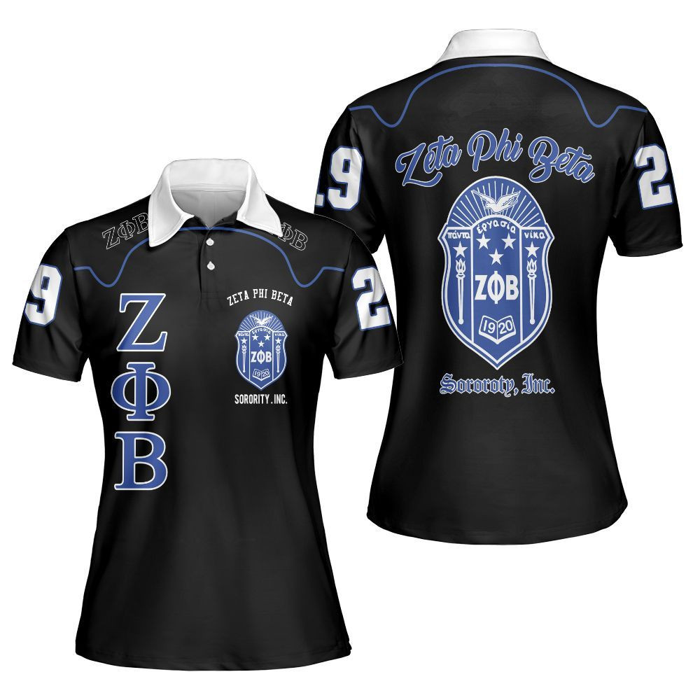 Zeta Phi Beta Sorority INC Polo Shirt Zeta Phi Beta Merch Birthday Gift For Her - Kdjoy