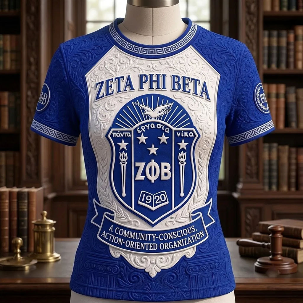 Zeta Phi Beta Sorority Royal Blue Shirt A Community Conscious Shirt Gift For Sisters - Kdjoy