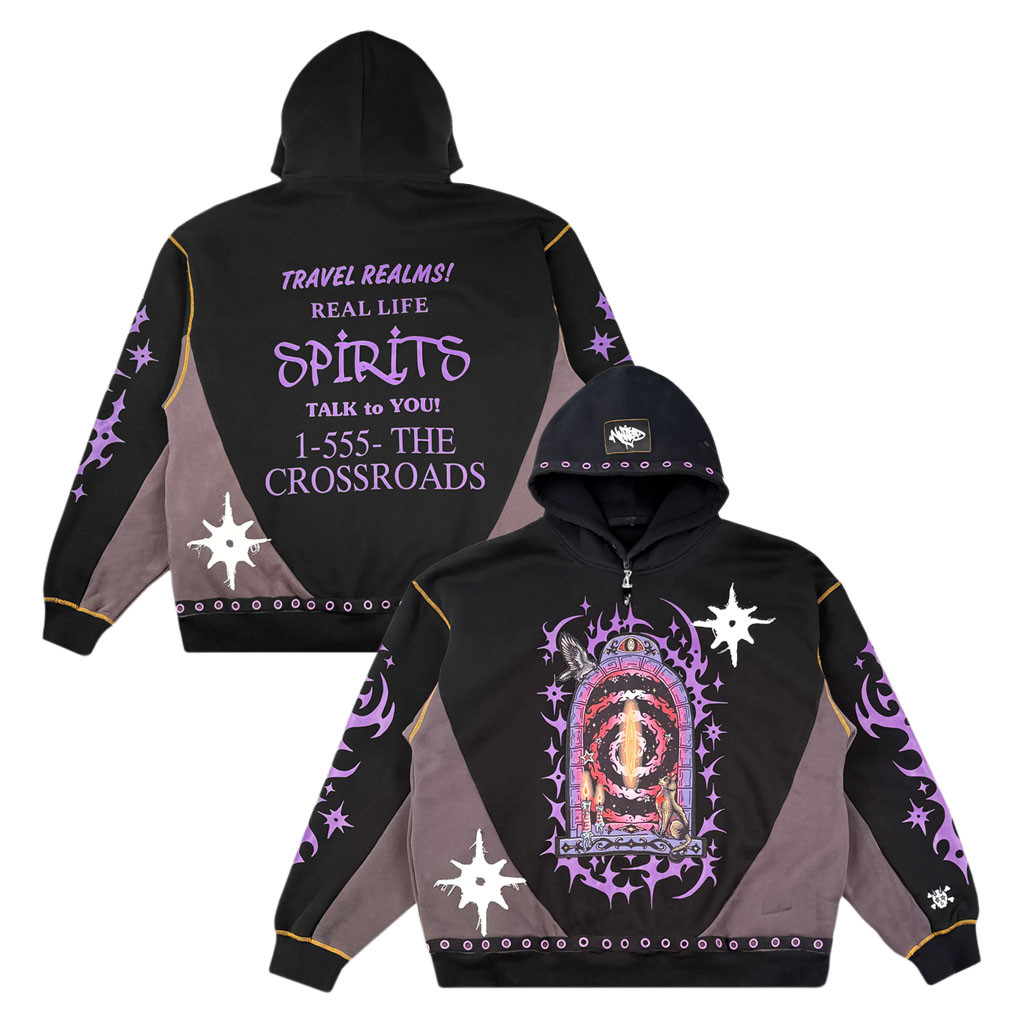 Zingara X Naked When The Beat Drops Merch 2026 Crossroads Spirit Hoodie Zingara X NWTBD Merch - Kdjoy