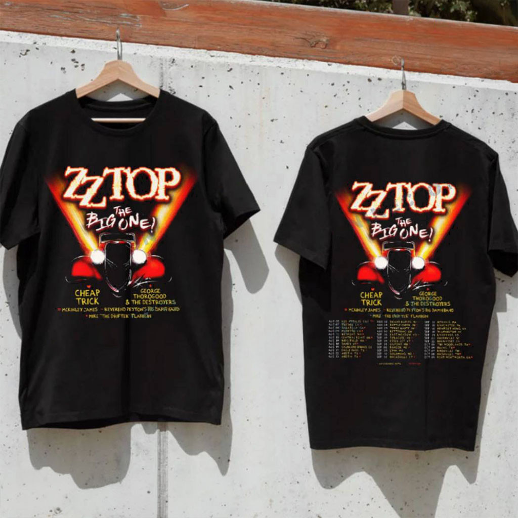 ZZ Top The Big One 2026 Tour Dates T-Shirt ZZ Top Merch Gift Ideas For Rock Fan - Kdjoy