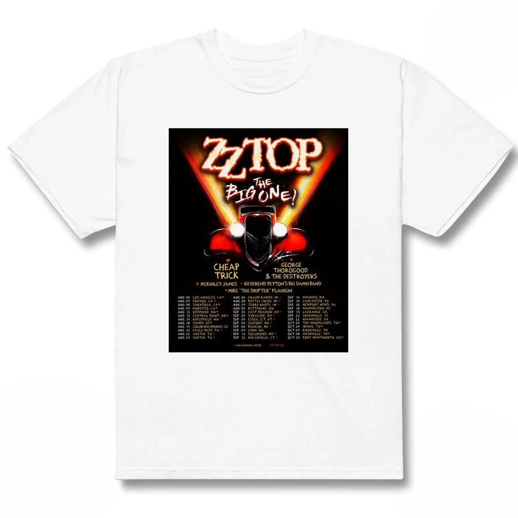 ZZ Top The Big One Concert Tour August And September 2026 Poster Shirt ZZ Top Merch Fan Gift - Kdjoy ZZ Top The Big One Concert Tour August And September 2026 Poster Shirt ZZ Top Merch Fan Gift - Kdjoy