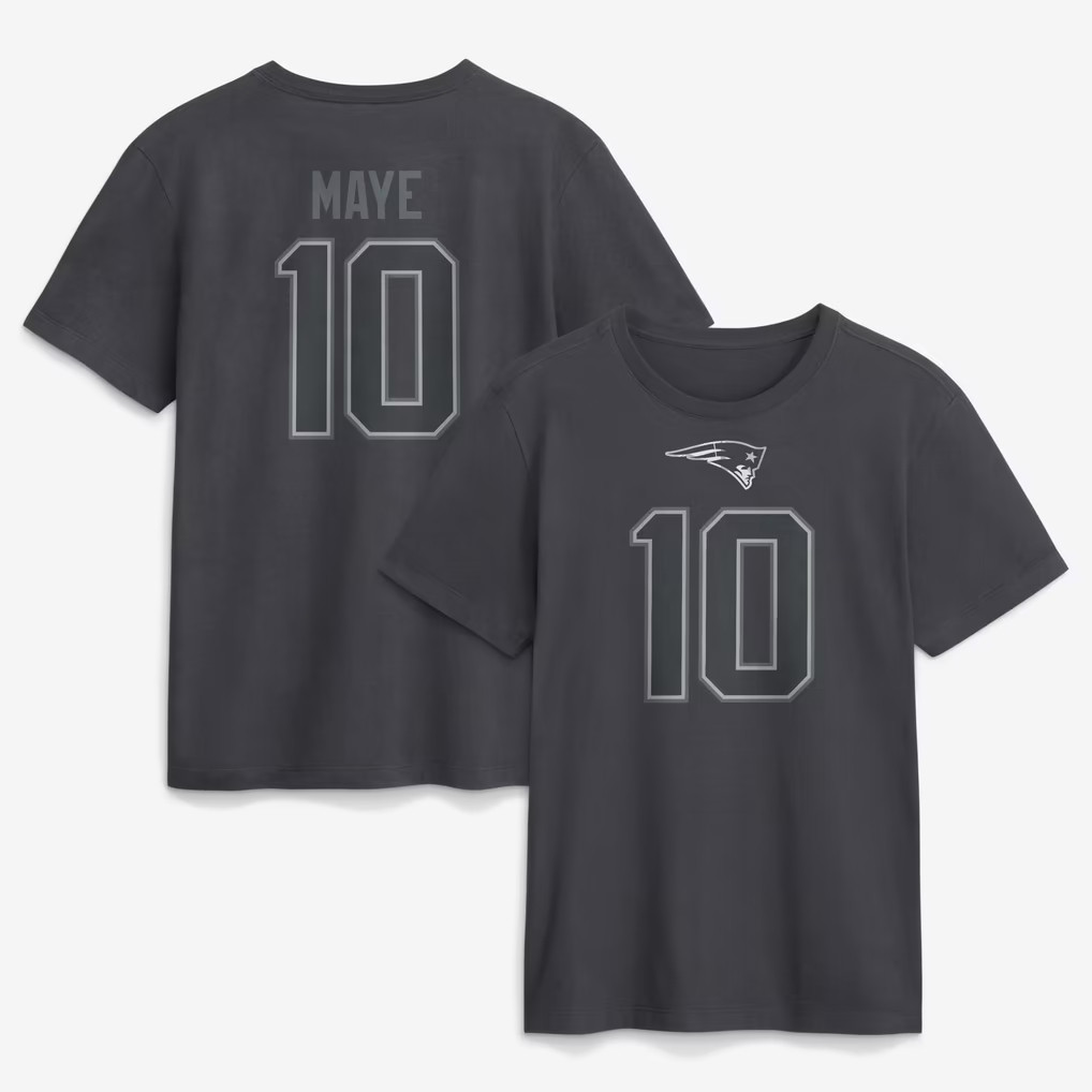 #10 Drake Maye T-Shirt New England Patriots Merch 2026 Best Gifts For Football Fans