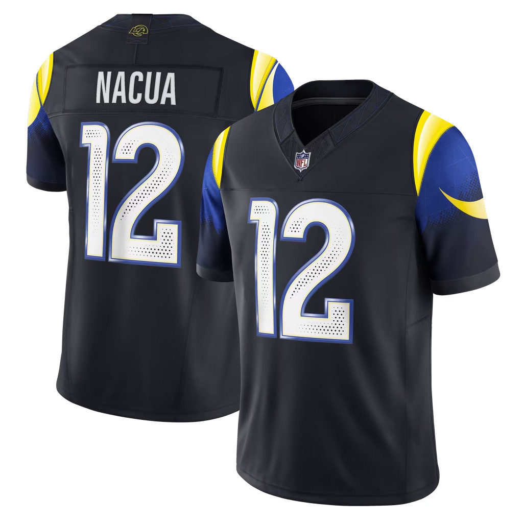 #12 Puka Nacua Jersey Shirt Los Angeles Rams Merch 2026 NFL Rivalries Merch Football Fan Gifts