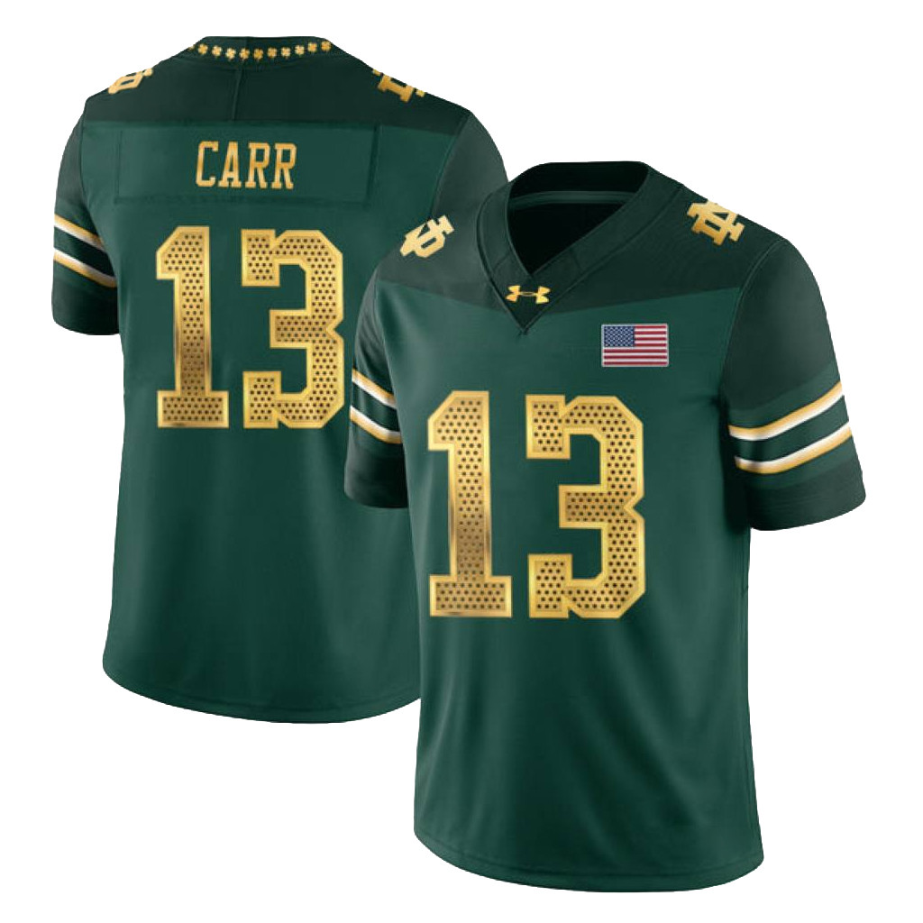 #13 CJ Carr Jersey Shirt Notre Dame Fighting Irish Merch 2026 Best Gift For Football Lovers