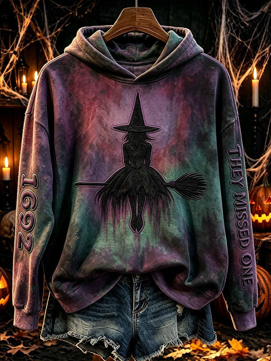 1692 They Missed One Witch Vintage Hoodie Womens Halloween Apparel Witchy Gifts Ideas