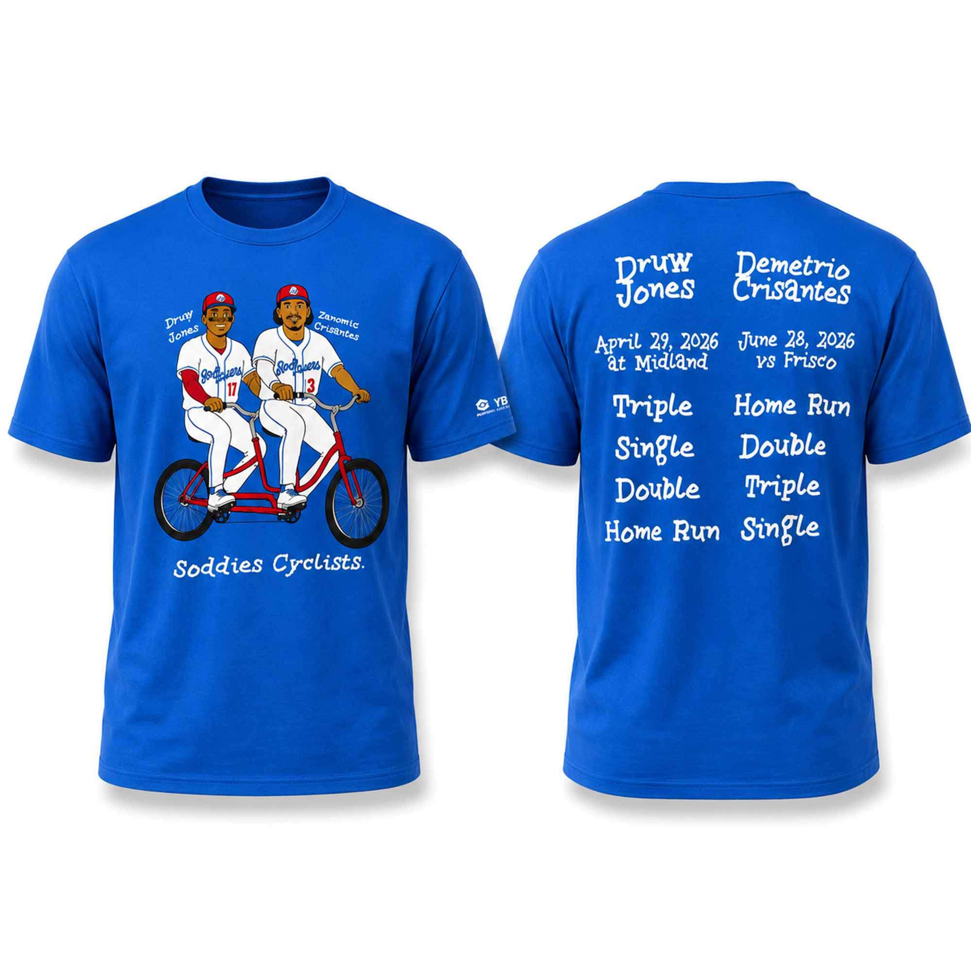 2026 Amarillo Sod Poodles Soddies Cyclists T-Shirt Giveaway 2026 Amarillo Sod Poodles Soddies Cyclists T-Shirt Giveaway