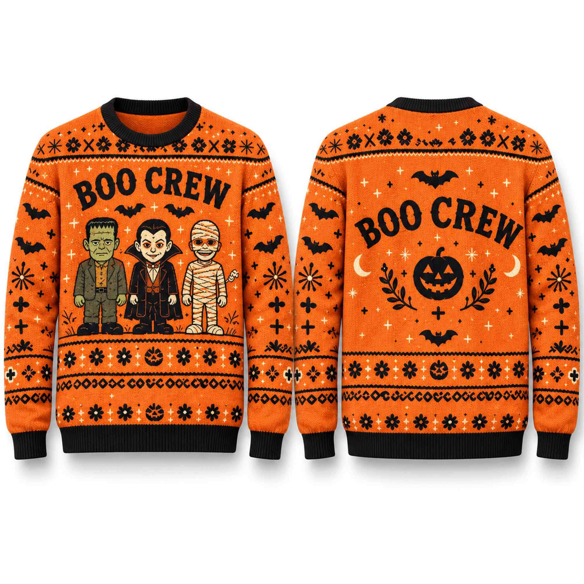 2026 Boo Gang Halloween Ugly Sweater Halloween Apparel Gifts For Horror Lovers 2026 Boo Gang Halloween Ugly Sweater Halloween Apparel Gifts For Horror Lovers