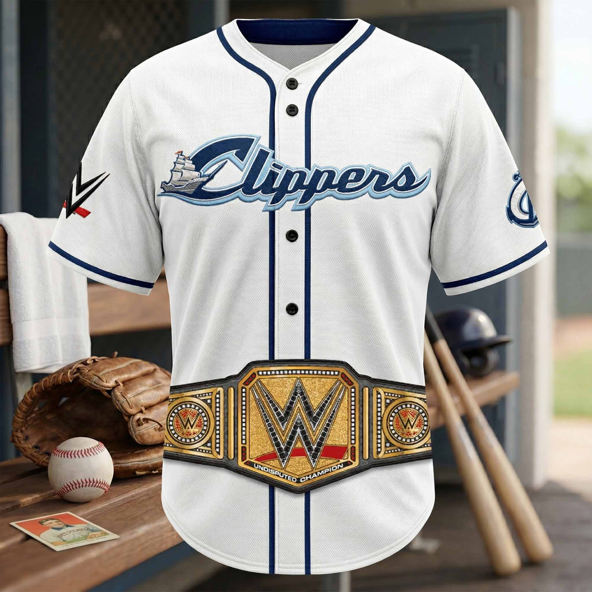 2026 Columbus Clippers WWE Night Including Champions Belt Jersey