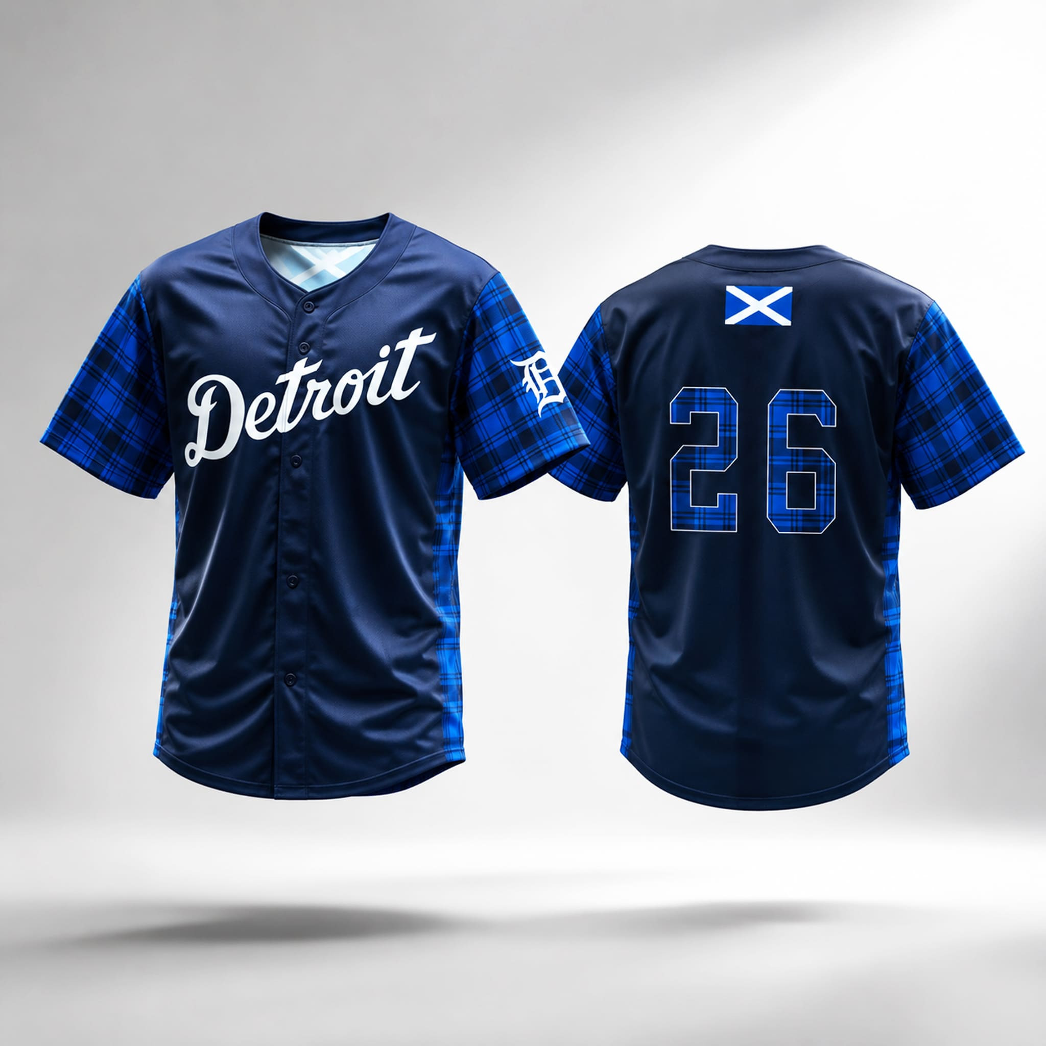 2026 Detroit Tigers Scotland Jersey Detroit Tigers Merch Present For Football Lovers